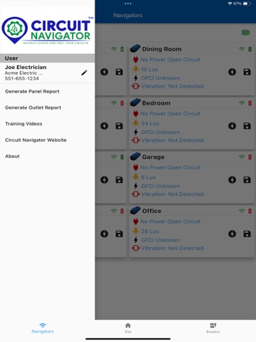 Circuit Navigator iPad screenshot