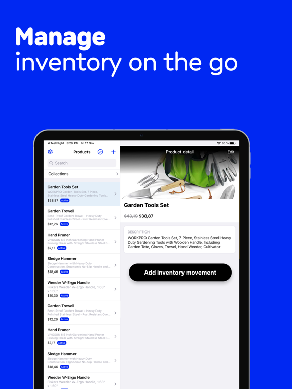 Billdu: Store,Inventory,Orders iPad screenshot 4 - Business app