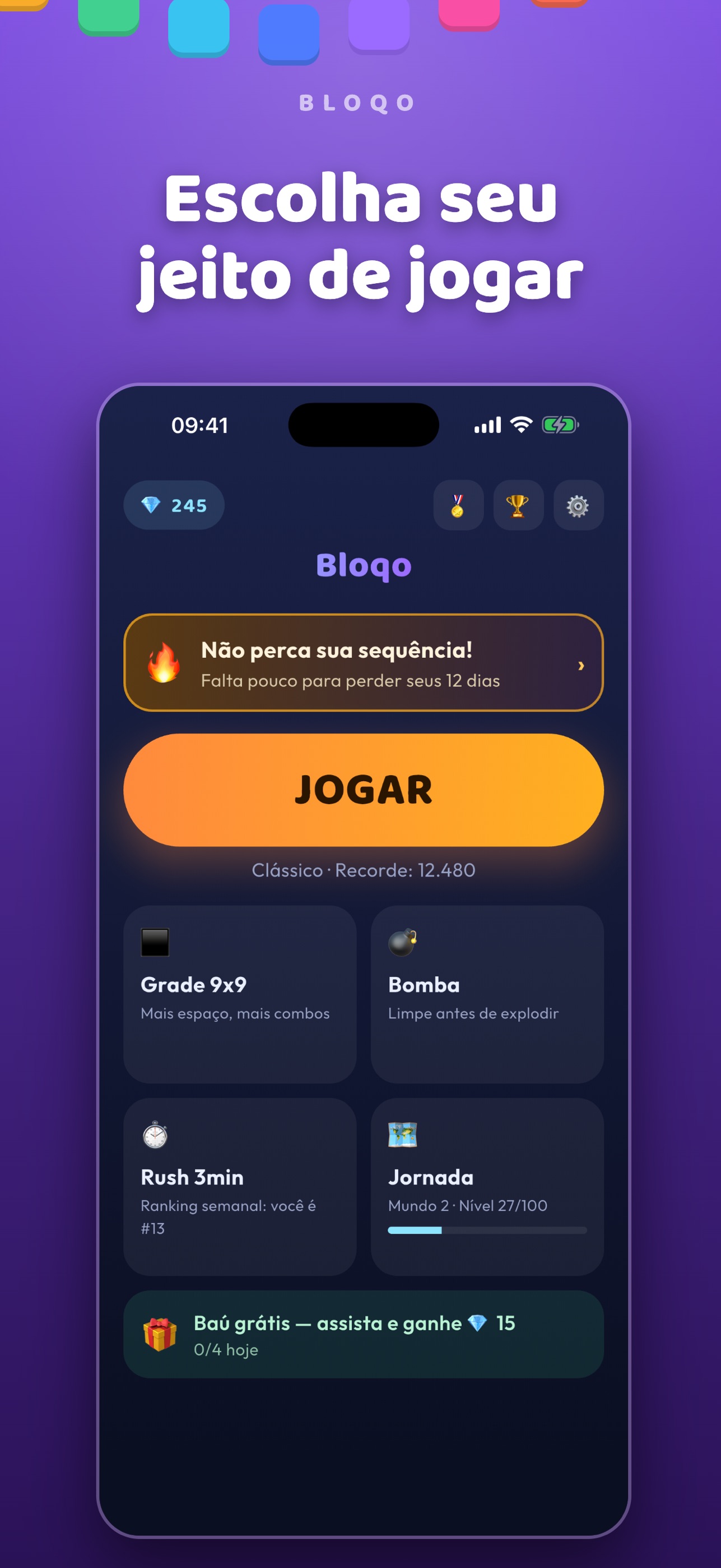 Screenshot 2 of Bloqo: Block Puzzle Game