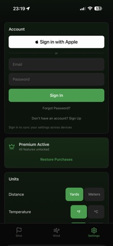 Yardage Lock screenshot
