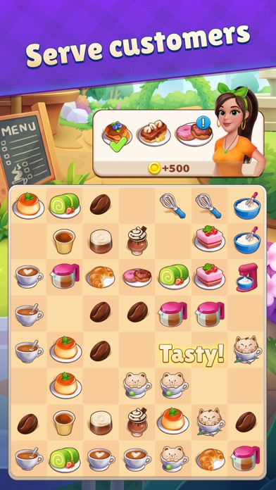 Merge Cafe: Cooking Theme Screenshot