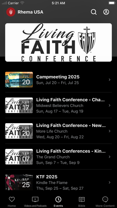 Screenshot #3 pour Rhema USA