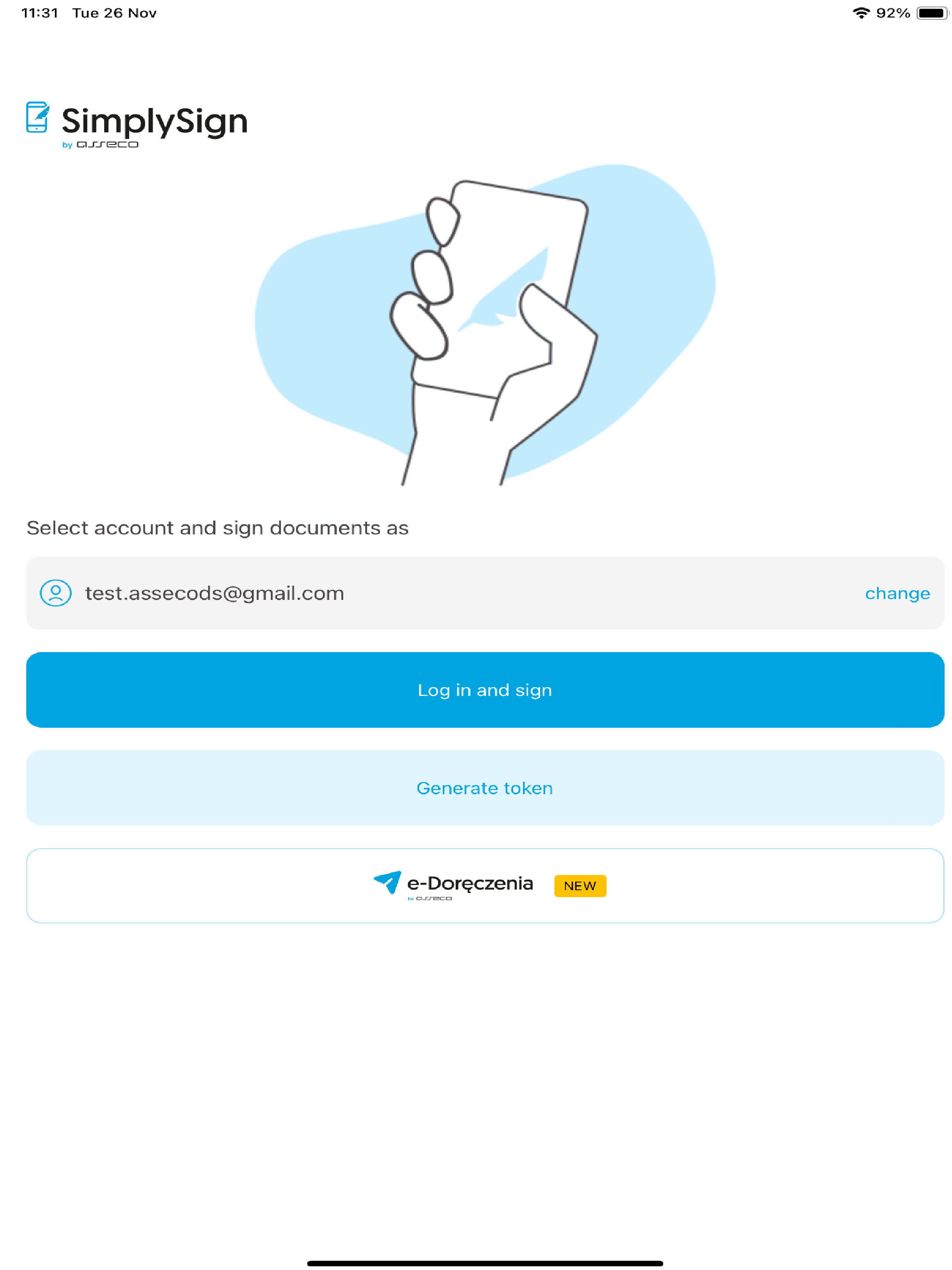 Certum SimplySign screenshot 5