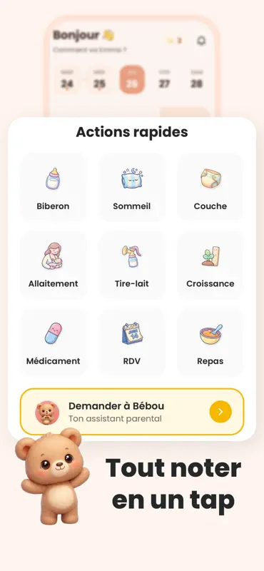 Bébou: Suivi Bébé screenshot 3 of 6