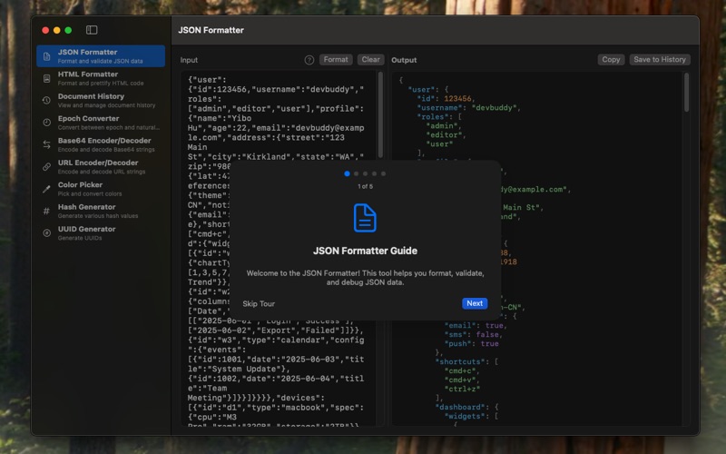 App screenshot