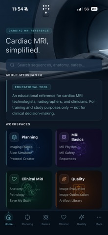 MyoScan IQ: Cardiac MRI Guide screenshot