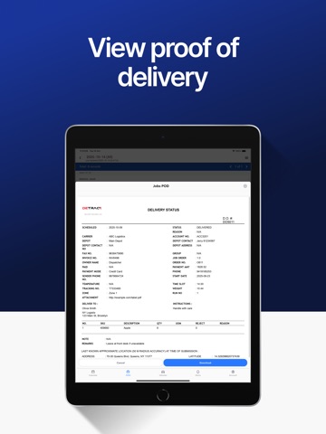 POD Manager iPad screenshot