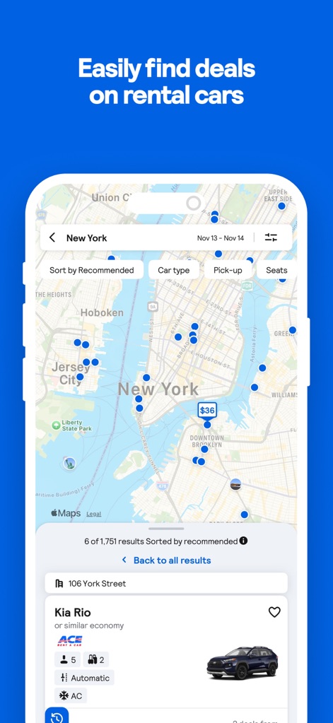 Skyscanner Flights & Travel - Seamless Car Rentals