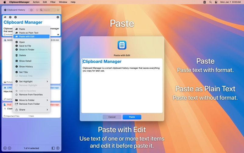 Screenshot #2 pour Clipboard Manager