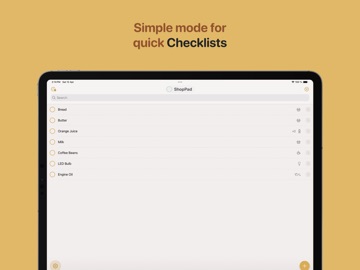 ShopPad: Shopping Tracker iPad screenshot