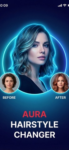 Aura Hairstyle Try On screenshot