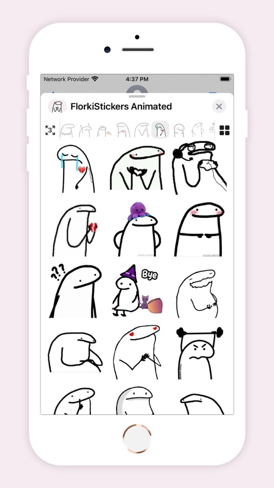 #1. FlorkiStickers Animated! (iOS) Bởi: Pratik Dhebariya