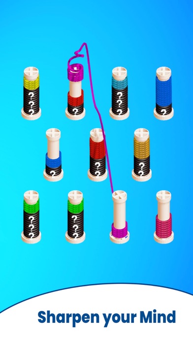 ColorLink Rope Sorting Puzzle Screenshot