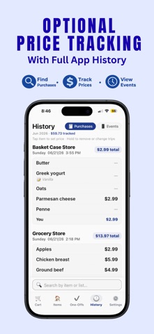 Basket Case - Grocery List screenshot
