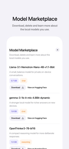 Beacon - Local AI Chat Screenshot 3 of 4