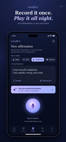 Lunaffirm: Sleep Affirmations Screenshot 2 of 6