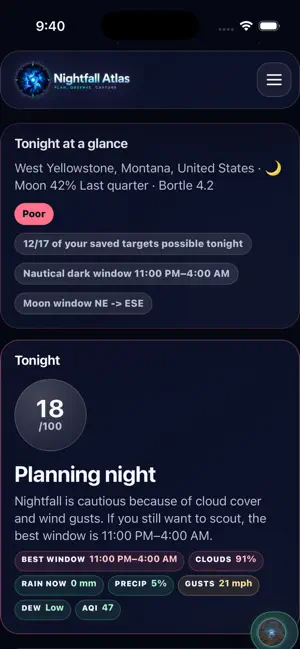 Nightfall Atlas screenshot 1