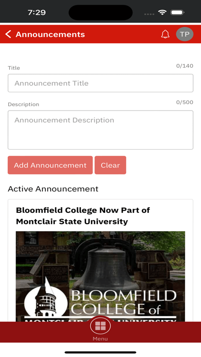 Nest for Bloomfield College Screenshot