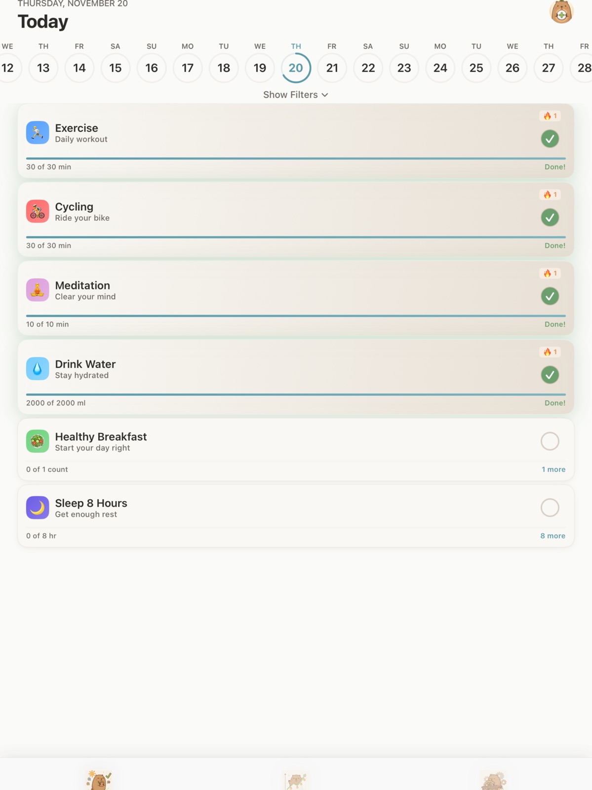 Habit Tracker: Kabi ipad screenshot 1