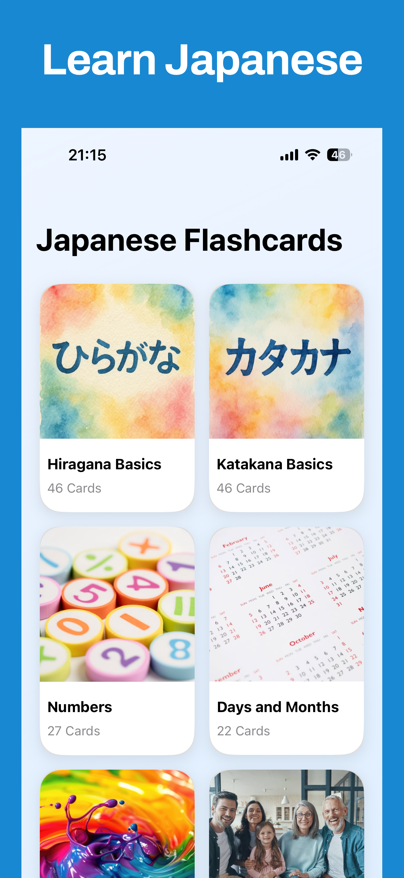 Easy Japanese Flashcards
