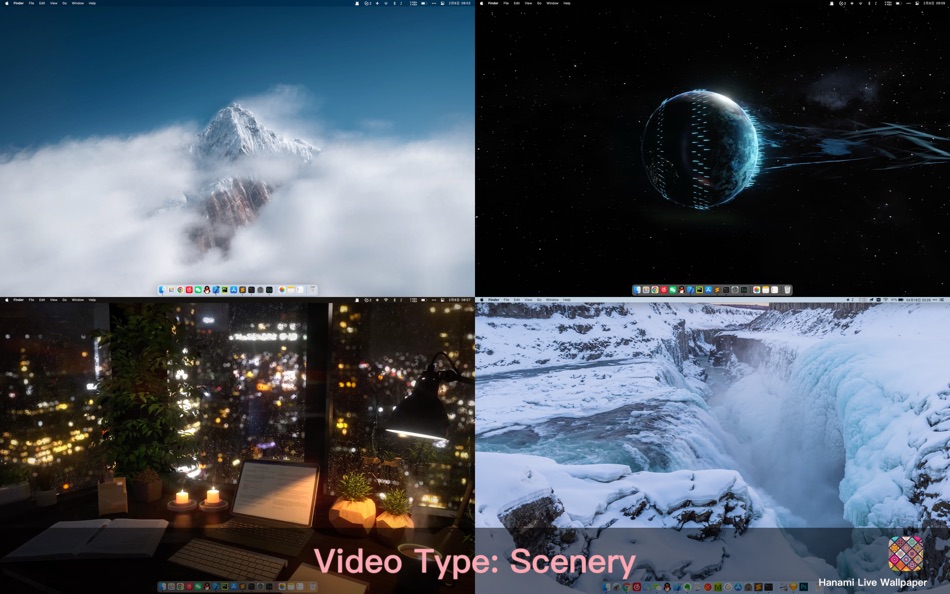 #10. Hanami Live Wallpaper (macOS) Podle: 豪 文