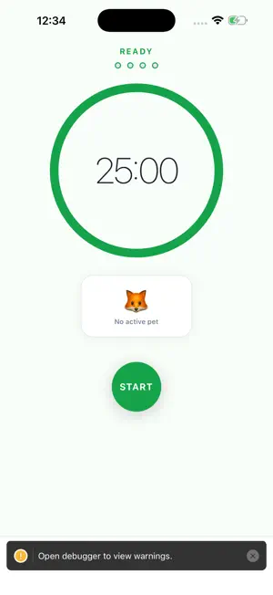FocusFox: Pomodoro & Pets screenshot 1