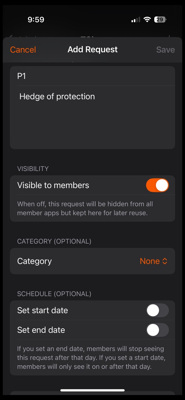 iPhone screenshot