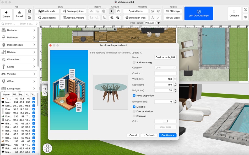 #4. Sweet Home 3D Plan Your House (macOS) 由: AI Photo Editor Lab SRL