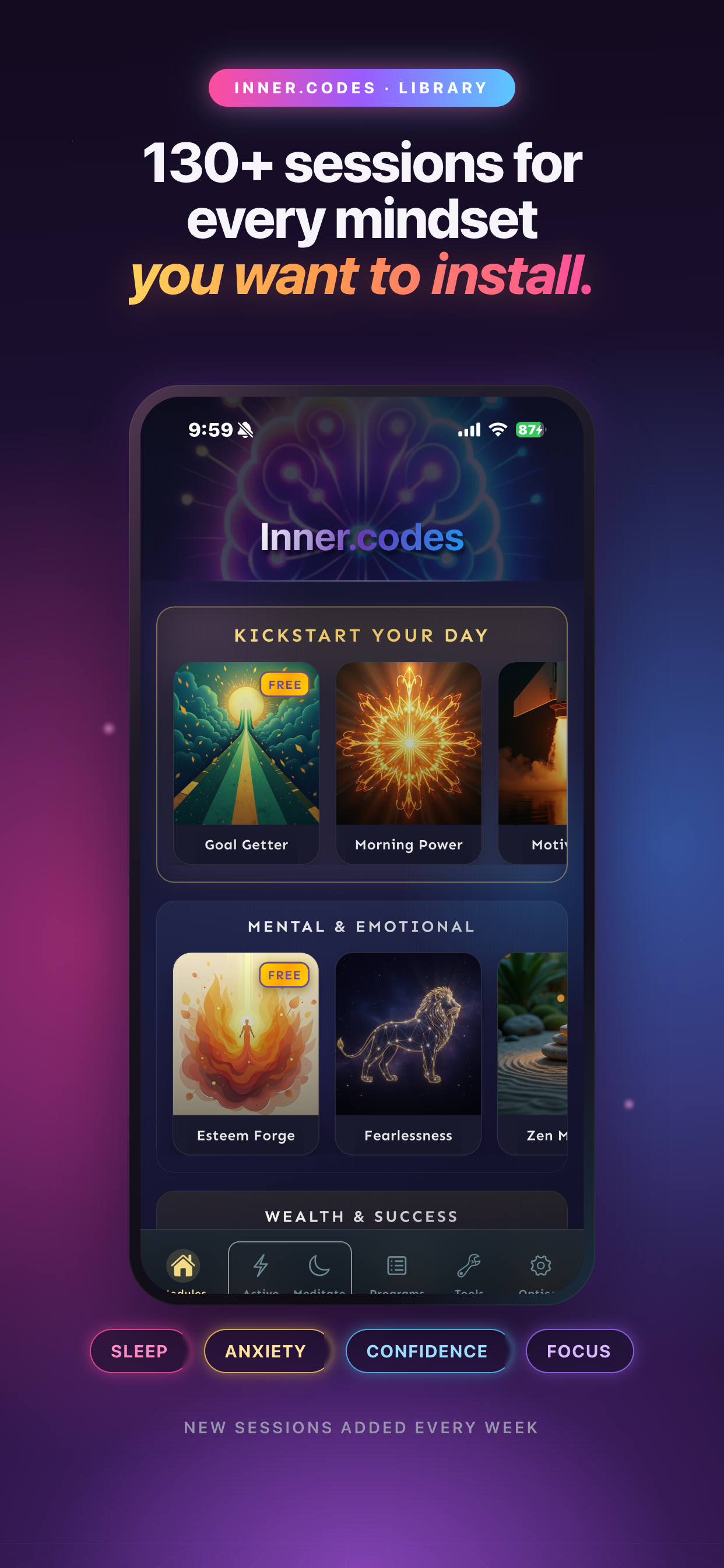Inner.codes: Affirmations screenshot 2