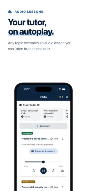 Podix: AI Tutor & Mock screenshot 2