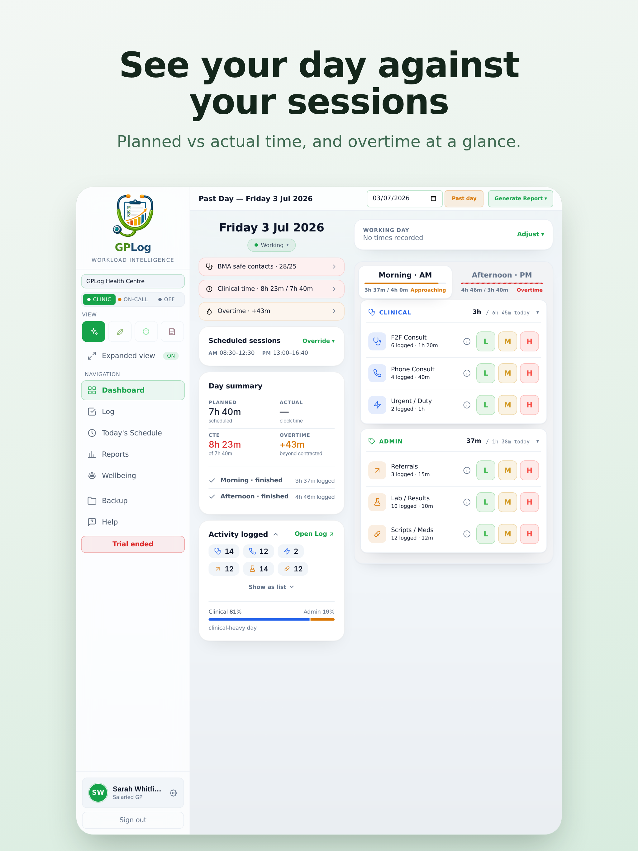 GPLog: GP Workload Tracker screenshot 8