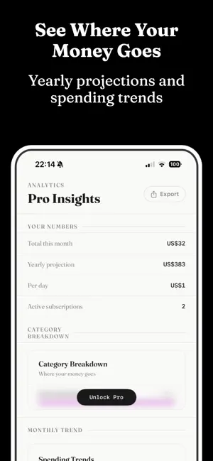 Vittra - Subscription Tracker screenshot 3