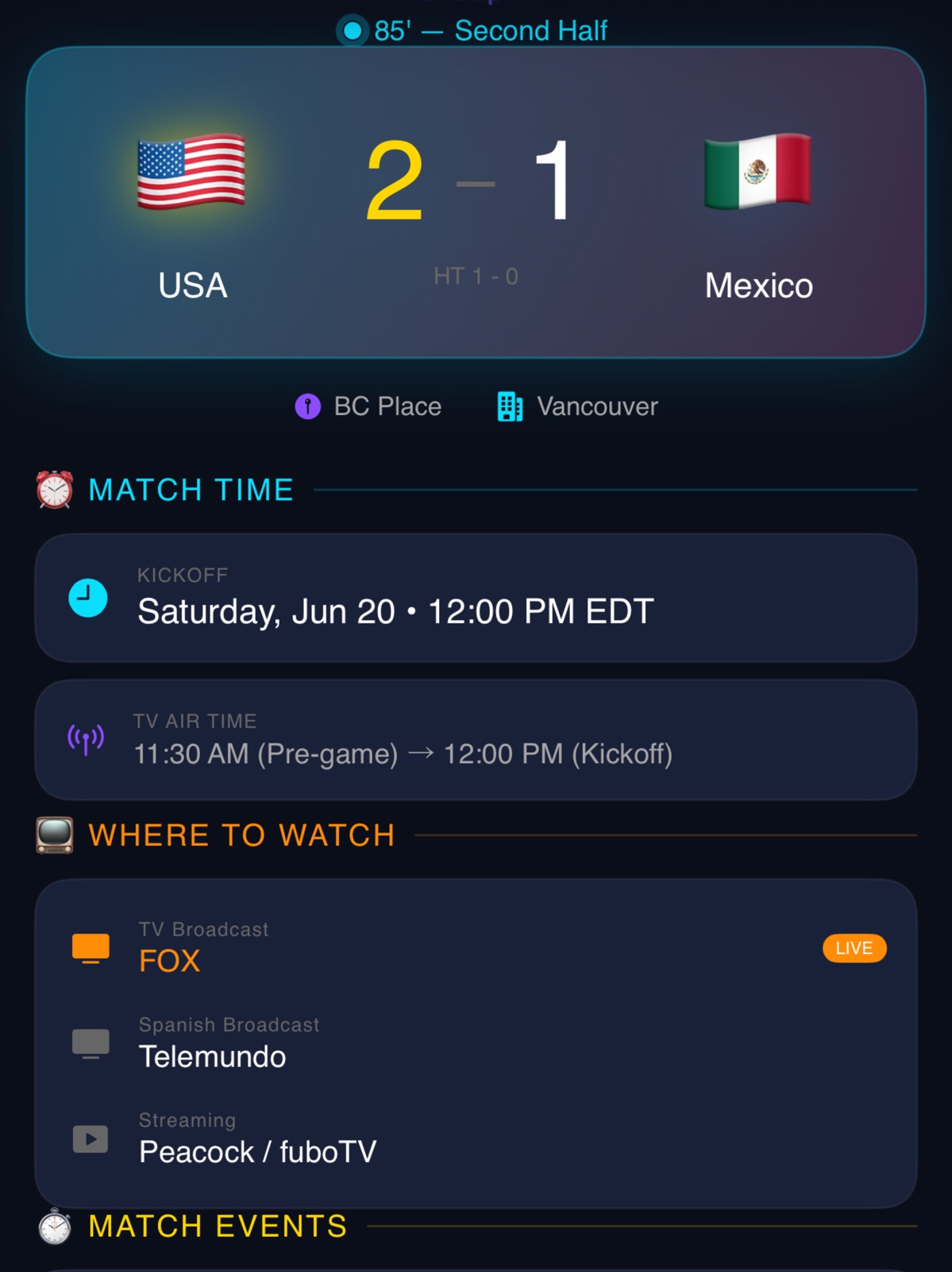 World Cup Scores ipad screenshot 1
