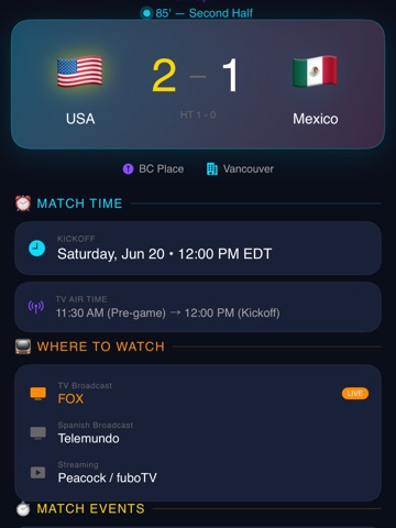 World Cup Scores ipad screenshot 2