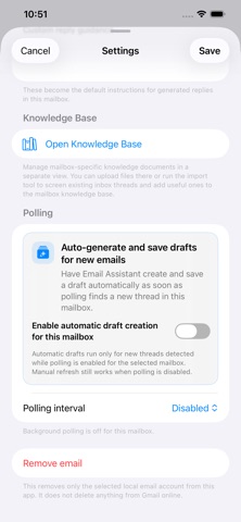 MailBuddy - Draft with AI iPhone screenshot