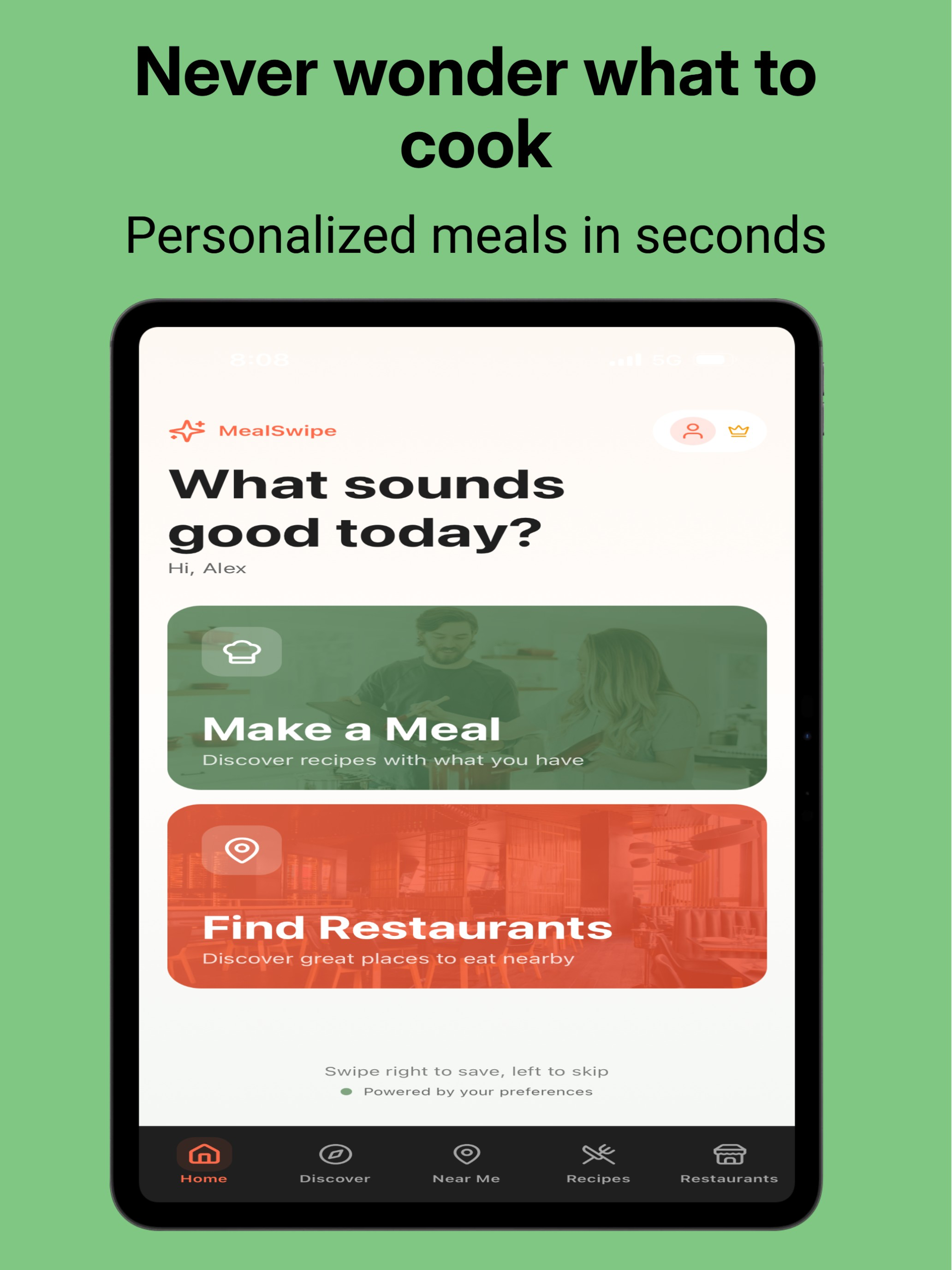 Meal Swipe - Meal Decider screenshot 11