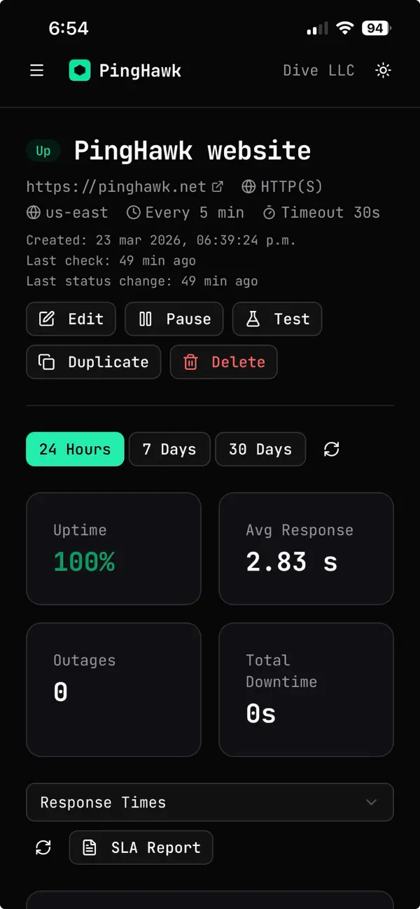 #3. Pinghawk (iOS) De: DIVELLC