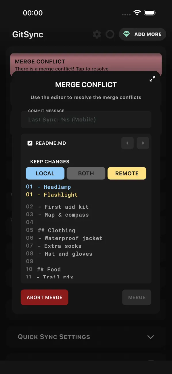 #2. GitSync (iOS) โดย: ViscousPotential Ltd