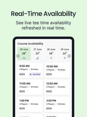 Fairway Finder: Find Tee Times iPad screenshot