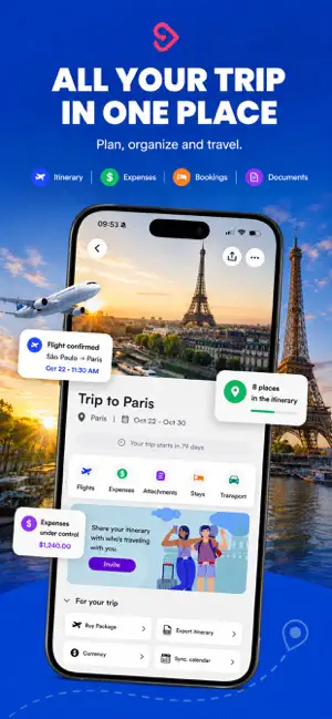 Viajou: Travel Planner screenshot 1