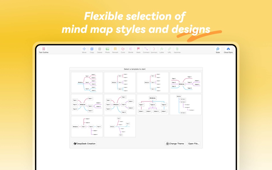 #4. MindLine - Mind Map (macOS) 由: Shenzhen Brown Bear Technology Co., LTD