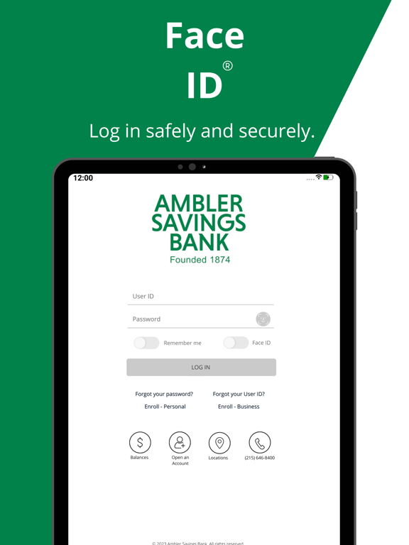 Ambler Savings Bank Mobile App iPad screenshot 3 - Finance app