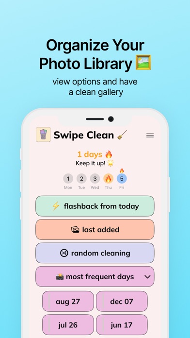 Swipe Gallery Photo Cleaner Screenshot