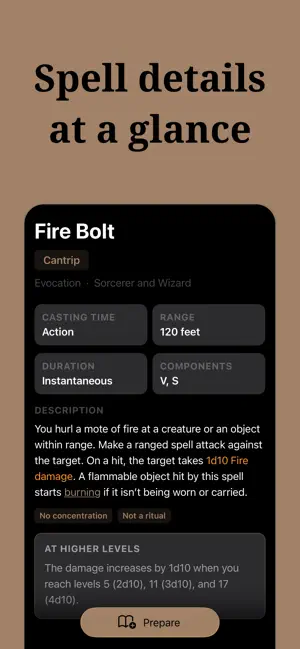 Grimoire: Spellbook 5e screenshot 2