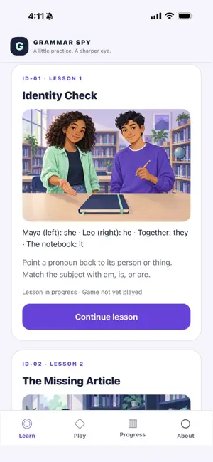 Grammar Spy screenshot 1