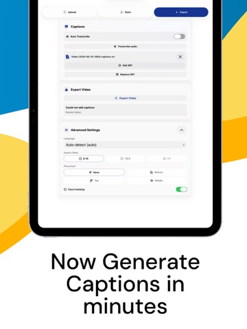 Viral Captions by Subclip iPad screenshot