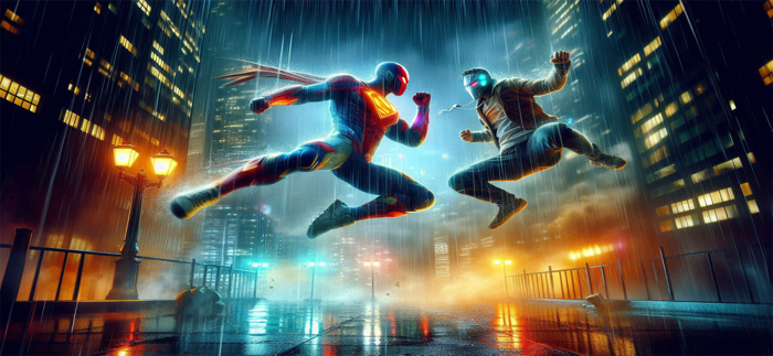 Spider Superhero Crime City