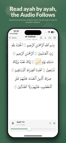 Quranic: Recitation & Learning iPhone screenshot