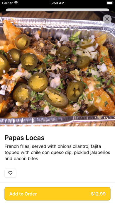 Taqueria La Perla De Jalisco iPhone screenshot 4 - Food & Drink app
