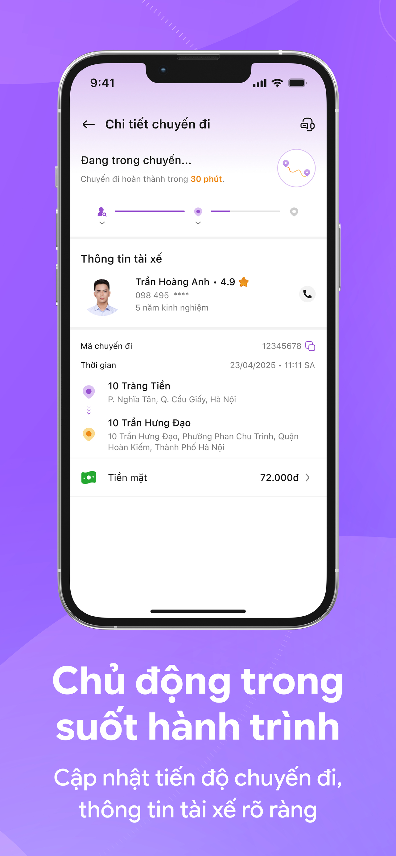 Taixe247 - Lái xe hộ screenshot 4